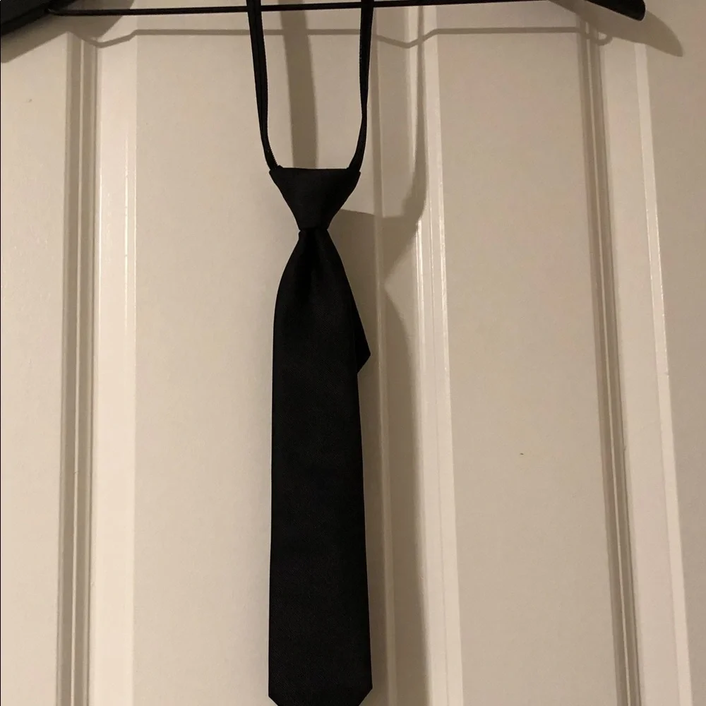 Cat & Jack Black Kids Tie